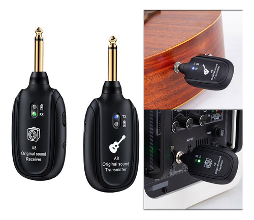 Transmisor De Audio Receptor Guitarra Inalámbrica