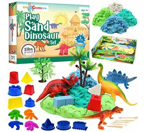 Kids Play Sand Dinosaur Set 3 Lbs Sand Toy Juego De Are...