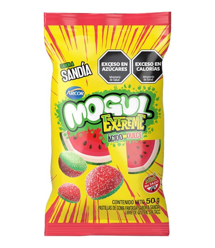 Mogul Gomitas Extreme Sandia Caja 10x50g - En Golosinar