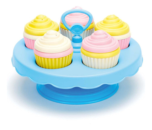 Juego De Cupcakes De Juguete De Juguetes Verdes