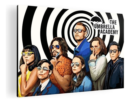 Cuadro Decorativo Mural The Umbrella Academy 60x42 Mdf Color N/A Armazón N/A