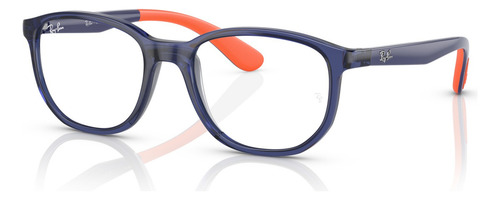 Armação Óculos De Grau Ray-ban Infantil Ry1619 3775 49 Cor Azul/laranja