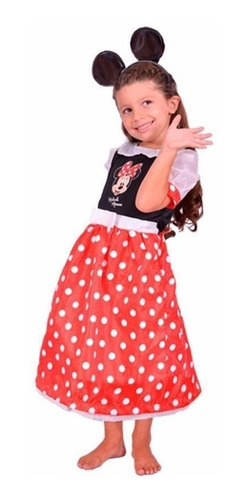 Disfraz New Toy´s Minnie Mouse 8-9 Años Talle 2  110 A 130cm