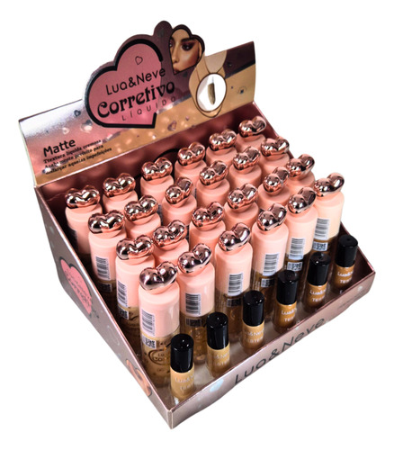 Corretivo Líquido Matte Lua&neve Box C\24 Un Tom Multicor