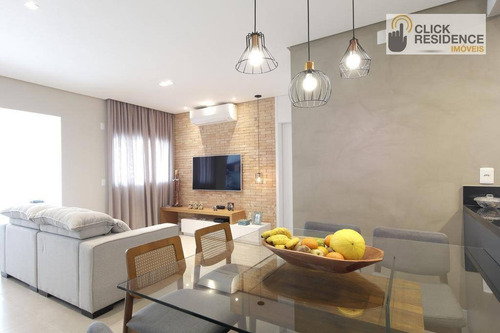 Imagem 3 de 22 de Apartamento 2 Suítes ( Sacada Gourmet - 2 Vagas ) À Venda De 94,00 M² Por R$ 742.000 - Centro - São Bernardo Do Campo/sp - Ap0889