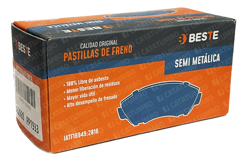 Pastillas Freno Delanteras Lifan Truck 1200 Lf470q 2015 -