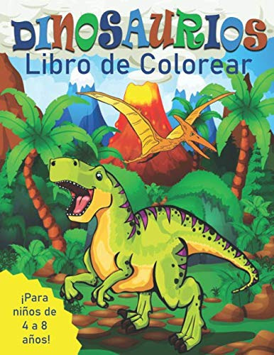 Dinosaurios Libro De Colorear Para Niños De 4 A 8 Años ( 
