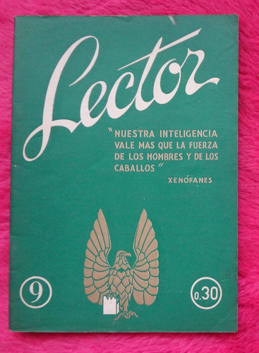 Revista Lector 9  Septiembre1945 Josefina Molina Y Anchorena