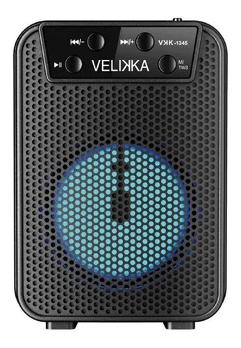 Parlante Velikka Vkk1345 5w Bluetooth Luz Bateria Portatil  