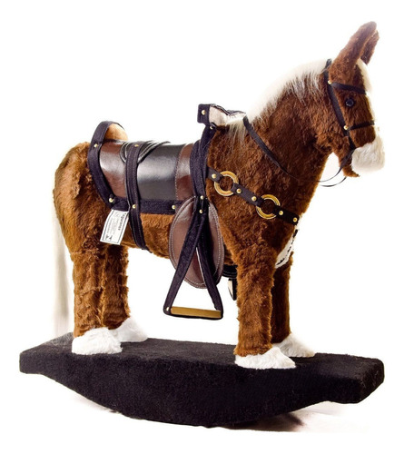 Brinquedo Cavalo Cavalinho Gangorra  Pelucia Classico