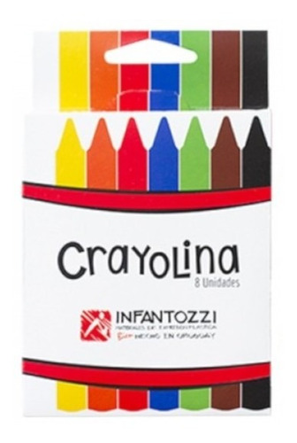Crayolina Triangular Luminosa | 8 Colores | Infantozzi