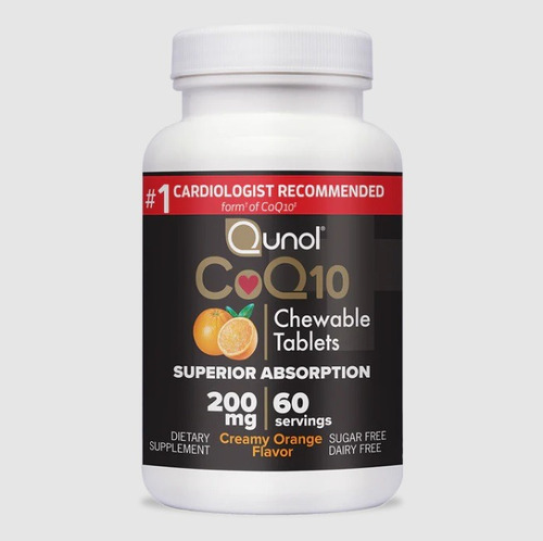 Qunol | Coq10 | 200mg | 60 Chewable Tablets