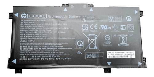 Bateria Hp Envy Lk03xl Envy X360 15-bq 15m-bq 15-cn Original