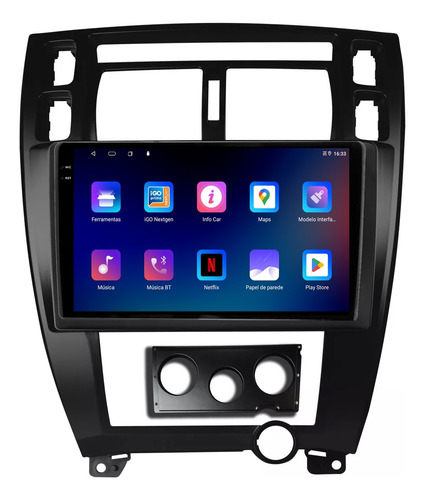 Multimidia Tucson 06/16 9p Octacore Carplay 6gb 128gb Adak