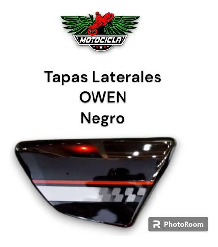 Tapas Laterales Moto Owen 2014 Negro