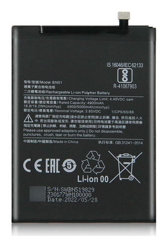 Batería Battery Para Xiaomi Redmi 8 / Redmi 8a Bn51