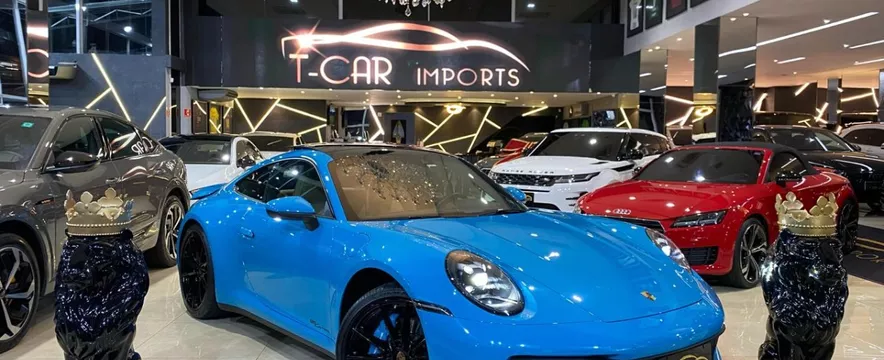 Porsche 911 Carrera Teto Solar 10.000km 2020 Cor Miami Blue