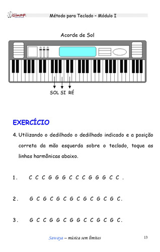 Aprenda A Tocar Teclado Fácil - Método Sawaya Vol 1 Prático