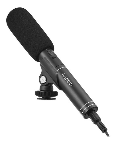 Microfone De Entrevista Profissional Andoer Comutável