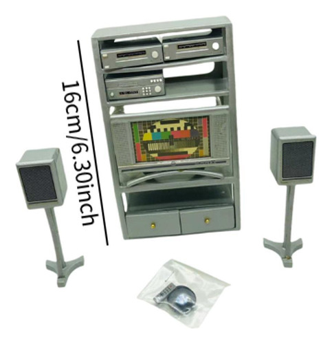 Juego De Altavoces En Miniatura Para Casa De Altura 16cm