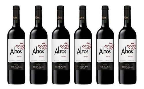 Vino Altos Del Plata Malbec 750ml Tinto Caja X6 Fullescabio