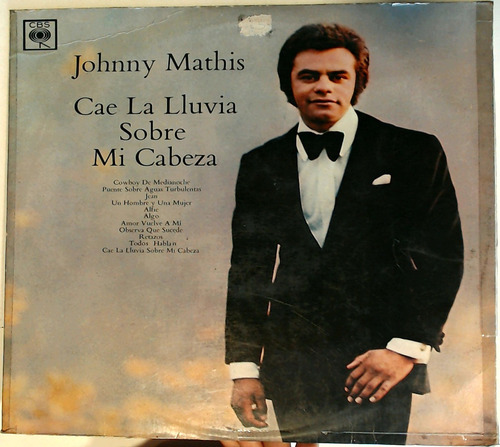 Johnny Mathis - Cae La Lluvia Sobre Mi Cabeza Vinilo Vg+