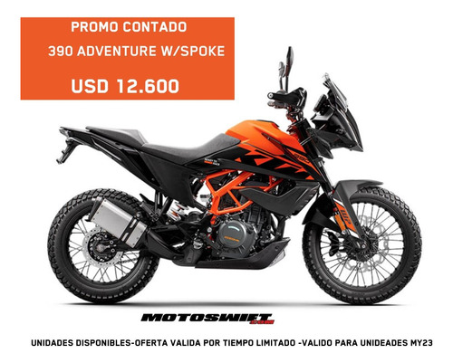 Ktm Adventure 390 Sw C/ Rayos 2023 0km Motoswift Fco Alvarez