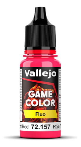 Vallejo Game Color Fluo Rojo Fluorescente 72157 Modelismo