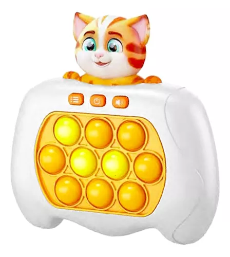 Jogo Infantil Pop It Eletrônico Gatinho Luz Som Multi Níveis