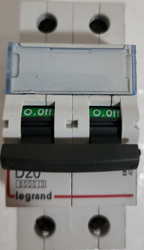 Interruptor Automatico 2p 20a D 10 Ka Bipolar 408032 Legrand