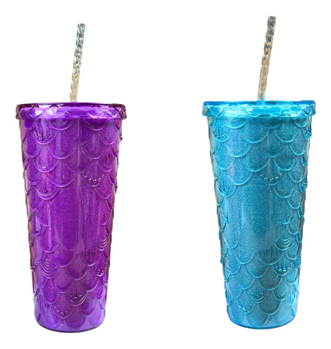 30 Vasos Con Textura Doble Pared 24oz Tapa Popote Mayoreo