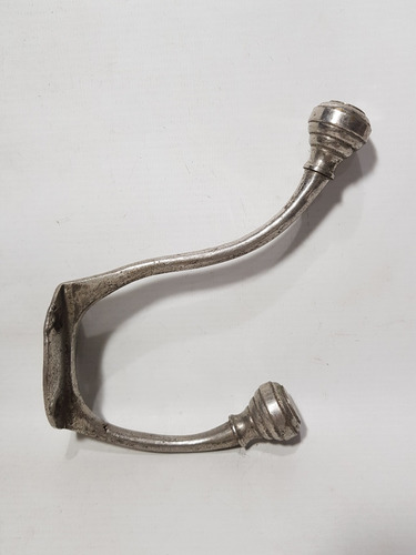 Imagen 2 de 8 de Antigua Percha De Baño Inglesa Bronce Niquelado Mag 59227