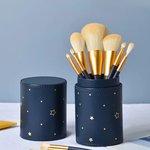 Conjunto De Pincéis De Maquiagem Com 12 Peças Com Estojo