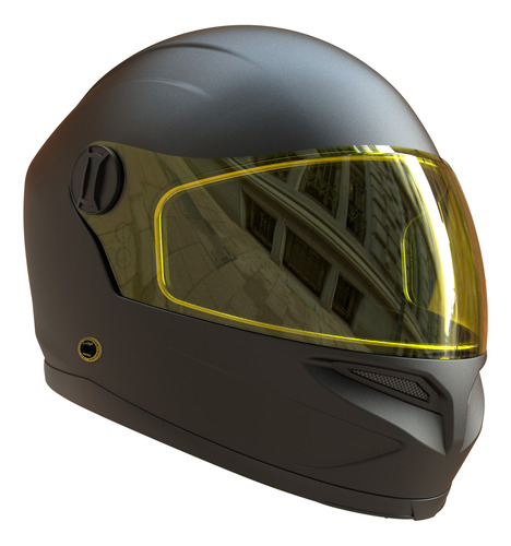 Casco Moto Vertigo Vintage Retro Full Face Gold Ed.gravedadx