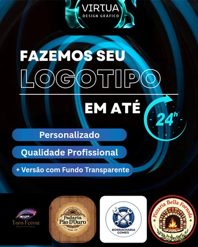 Criação De Logotipos Profissionais Em Até 24 Hrs