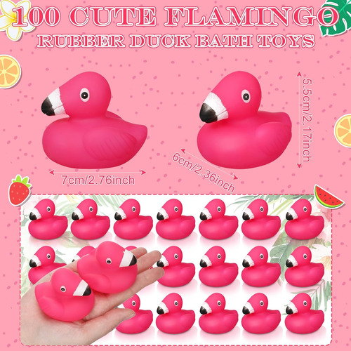 Honoson Flamingo Patitos De Goma A Granel Flamencos Rosados