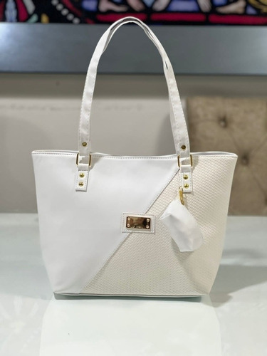 Bolso Más Monedero Diseño Moderno Con Estilo Color Blanco 