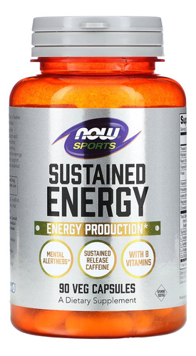 Sustained Energy 90 Cápsulas Vegetales Now Foods