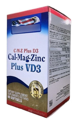 Cal Mag Zinc Plus Vd3 90 Softg - Unidad a $554