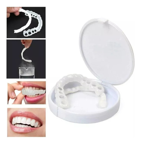 1 Par De Dentaduras Artificiais De Silicone