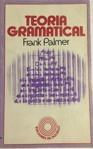 Libro Teoría Gramatical Frank Palmer Península