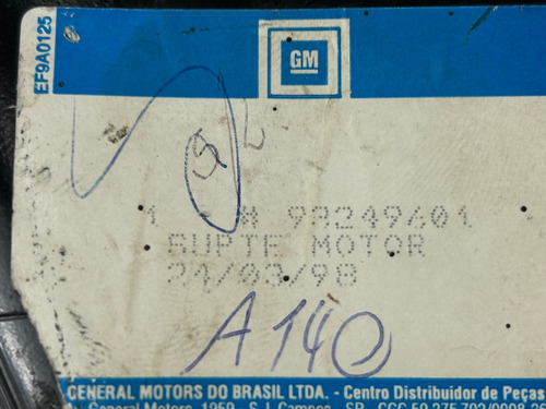 Suporte Motor L / E Ac20 D20 1993/1995 Original Gm 93249601