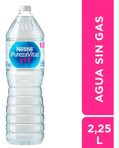 Agua Mineral Nestlé Pureza Vital Sin Gas 2.25 Litros X 8 Uni
