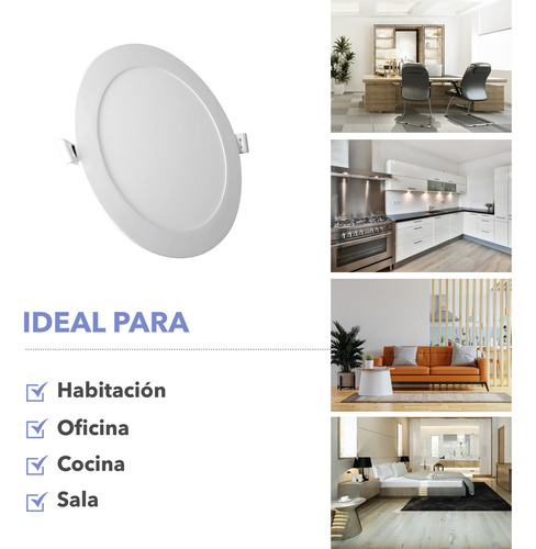 Rca Lámpara De Led Empotrable Rc-lst12 Estructura Blanco