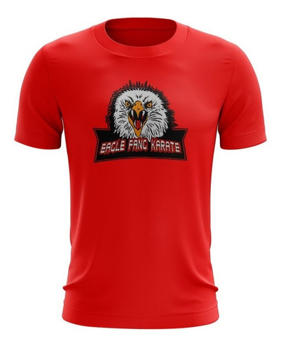 Camiseta Esporte Karatê Kid - Eagle Fang Karate Vermelha