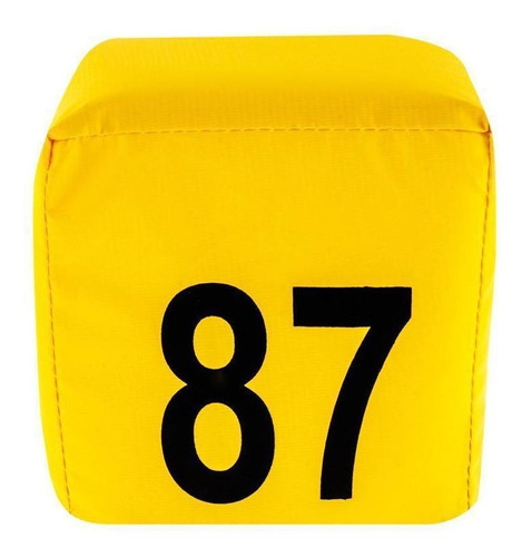Kit 20 Prismas Numerados Amarelo C/imã Para Estacionamento
