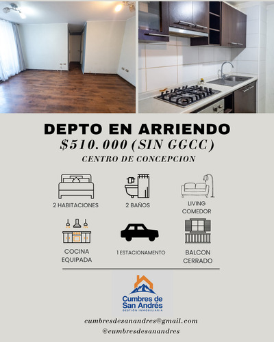 Departamento En Arriendo Centro De Concepcion