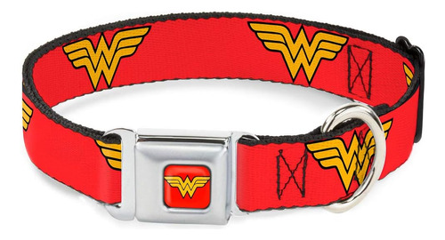 Collar De Perro Cinturón De Seguridad Hebilla Wonder Woman L