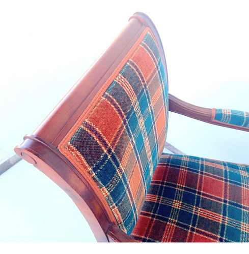 Sillon Butaca Ingles Con Posabrazos Tapizado A Nuevo Miralo (Usado)