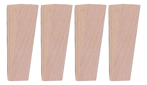 4 Topes De Madera, Triangulares, Antideslizante, Para Puerta